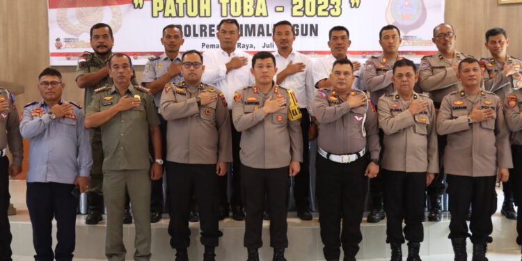 Kapolres Simalungun Pimpin Gelar Pasukan Dan Lat Pra Ops Patuh Toba – 2023