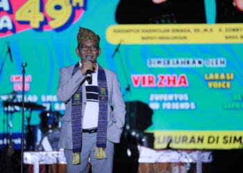 Timbul Jaya Sibarani Ajak Pengunjung PRSU Datang ke Simalungun