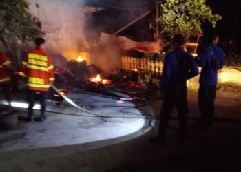 Kebakaran di Desa Sei Kamah Baru, Kecamatan Sei Dadap, Asahan