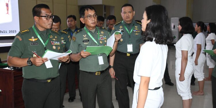 Sidang Parade Penerimaan Caba PK TNI AD TA 2023