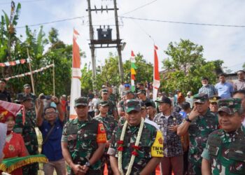 Pangdam I/BB bersama Tim Wasev Pusterad Tinjau TMMD ke-117 Kodim 0207 Simalungun
