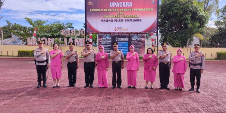 Resbon Gultom Naik Pangkat Kompol di Polres Simalungun