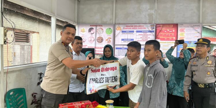Polres Tapteng Bangun 7 Posko Bersih Narkoba