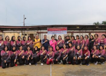 Polres Pematang Siantar Olah Raga Bersama Serentak HUT Ke-75 Polwan