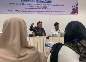 Pelatihan Jurnalistik SMSI Sergai, Wartawan Harus Jeli Menerapkan PPRA