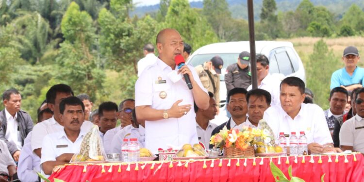 eletakan batu pertama Unit Baru SMA Negeri 2 Pangaribuan