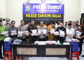 Polres Tanjung Balai Ungkap Kasus Peredaran 15 Kg Sabu
