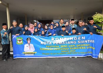Peserta Festival Seni dan Qasidah asal Siantar Diberangkatkan