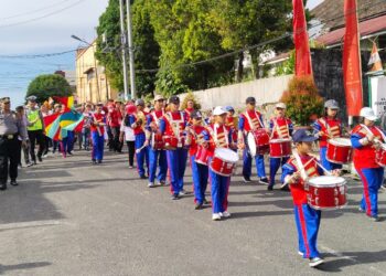 SLB Santa Lusia Kota Pematang Siantar Pawai Menyambut Hut Ke-78 Kemeredekaan RI