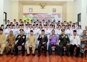Bupati Simalungun Kukuhkan Paskibraka Kabupaten Simalungun Tahun 2023