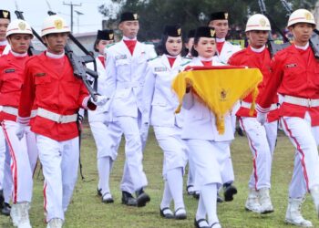 Timbul Jaya Sibarani Bacakan Teks Proklamasi pada Upacara HUT Ke-78 Kemerdekaan RI