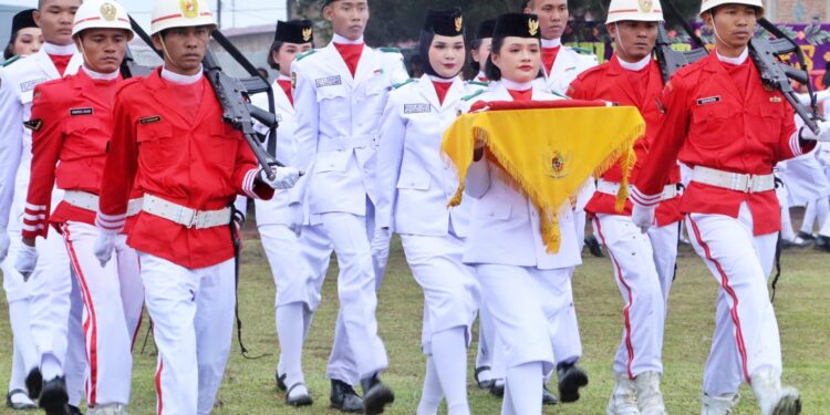 Timbul Jaya Sibarani Bacakan Teks Proklamasi pada Upacara HUT Ke-78 Kemerdekaan RI