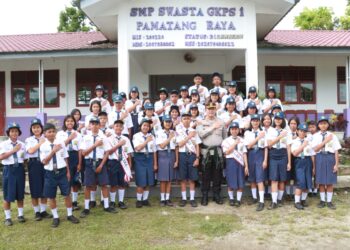 Kapolres Simalungun Tingkatkan Wawasan Kebangsaan Siswa GKPS