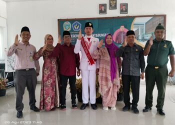 Meriah, Paskibraka Nasional 2023 Nabil Arya Barata Lubis Disambut Gordang Sambilan Ketika Masuk Sekolah
