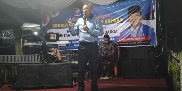 Anggota DPRD Deli Serdang, Fraksi Demokrat, dr.Syoufi Rizal Husni, MARD, Sosialisasi Perda Ketahanan Keluarga
