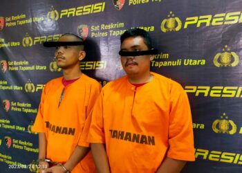Bagindo Sinaga dan Erwin Sihotang Dua Pelaku Pencurian Asal Siantar Ditangkap Polres Taput