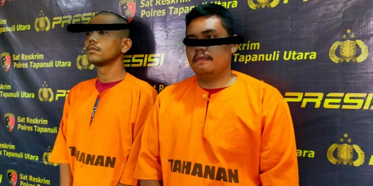 Bagindo Sinaga dan Erwin Sihotang Dua Pelaku Pencurian Asal Siantar Ditangkap Polres Taput