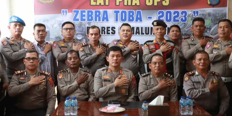 Polres Simalungun Menggelar Lat Pra Ops Zebra Toba 2023 Untuk Ciptakan Situasi Aman dan Tertib
