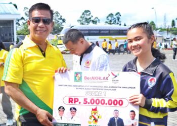 Haornas Tahun 2023 Simalungun, Atlet Berprestasi Diberi Tali Asih