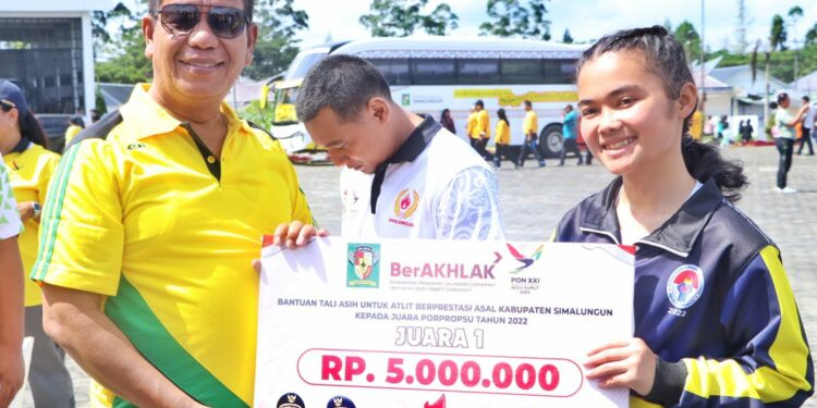 Haornas Tahun 2023 Simalungun, Atlet Berprestasi Diberi Tali Asih