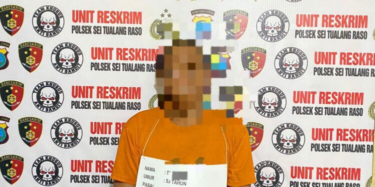 Unit reskrim polsek sei tualang raso polres tanjungbalai berhasil mengamankan seorang pelaku pengaiayaan berat