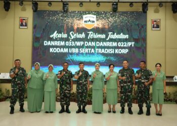 Danrem 022/PT Dijabat Kolonel Inf Agustatius Sitepu