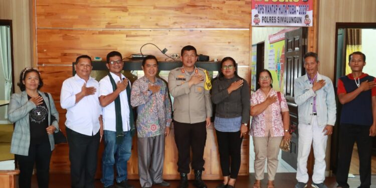 Kapolres Simalungun Terima Audiensi Pengurus Gereja GKPS Sarangpunai