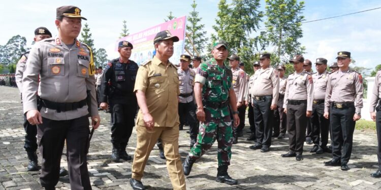 938 Personel Gabungan Siap Amankan Pilpanag Gelombang Kedua di Simalungun