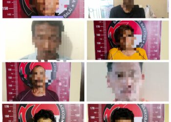 Polres Tanjung Balai Amankan 8 Pengedar dan 9 Pengguna Narkoba Dalam 4 Hari, periode 12 Sept 2023 s/15 Sept 2023