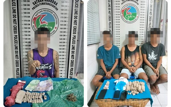 Empat orang pria diamankan Sat Narkoba Polres Pematang Siantar dari tanggal 18 -24 September 2023.