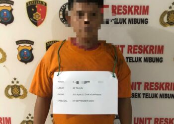 Polsek Teluk Nibung Polres Tanjungbalai mengamankan EBM Alias E (32) warga Kelurahan Perjuangan atas tindak pidana Perjudian