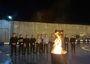Deteksi Dini Gangguan Kamtib, Lapas Narkotika Kelas IIA Pematangsiantar Melaksanakan Kegiatan Razia