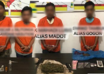 Polsek Perdagangan Ringkus 4 Pengedar dan Penyalahguna Narkoba