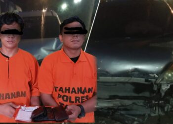 Pengguna Narkoba Tabrak Mobil Polisi di Taput