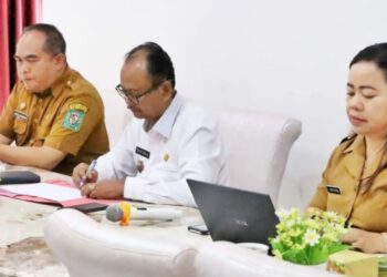 Wakil Bupati H Zonny Waldi Review Program Bangga Kencana dan Percepatan Penurunan Stunting Sumut Tahun 2023 Selasa (24/10/2023).