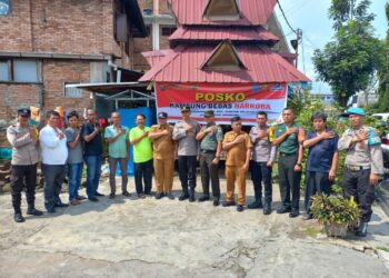 Polsek Siantar Selatan Launching Posko Kampung Bersih dari Narkoba