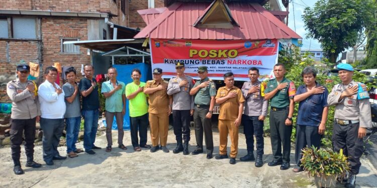 Polsek Siantar Selatan Launching Posko Kampung Bersih dari Narkoba