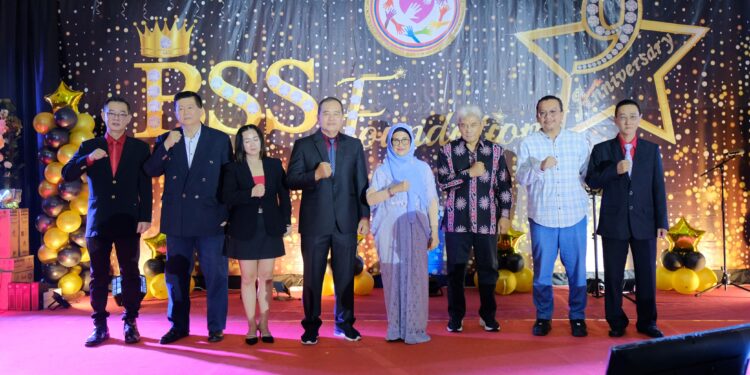 Malam Amal dan Gala Dinner Menyambut Hari Ulang Tahun ke-9 BSS Foundation, di Aula Yayasan Perguruan Sultan Agung, Jalan Surabaya Pematang Siantar, Minggu (29/10/2023)