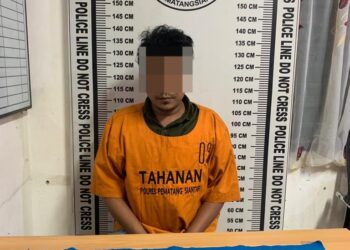 Bambang Hardiansyah Ditangkap Sat Narkoba Polres Pematang Siantar di Jalan Patuan Anggi