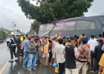 Bus Eldivo Tabrak Honda Beat di Tapian Dolok Simalungun, Anggota TNI AD Tewas