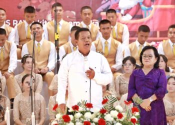 Bupati Simalungun Hadiri Perayaan Natal SMA Negeri 1 Plus Raya