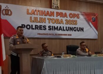 Polres Simalungun Gelar Lat Pra Ops Lilin Toba 2023, Peningkatan Profesionalisme Polri Jelang Natal dan Tahun Baru