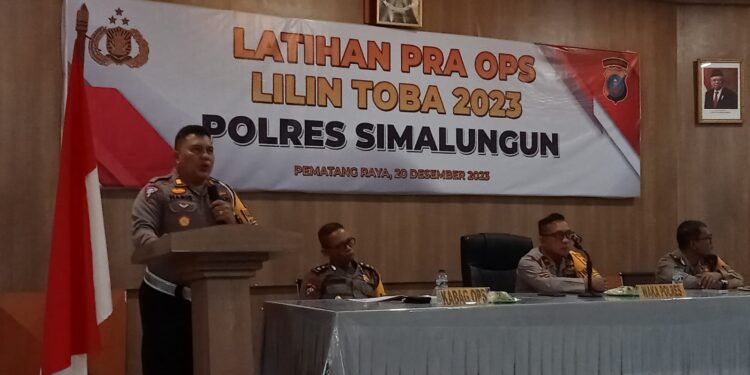Polres Simalungun Gelar Lat Pra Ops Lilin Toba 2023, Peningkatan Profesionalisme Polri Jelang Natal dan Tahun Baru