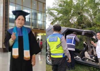 Kecelakaan tragis di tol Lubuk Pakam-Tebing Tinggi menewaskan empat orang, termasuk Bidan Rosmalina Pasaribu yang baru lulus wisuda S1.