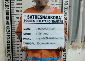 Sat Narkoba Polres Pematang Siantar Tangkap Anisan Hadi di Jalan Patuan Anggi