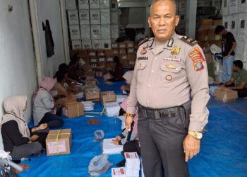 Polres Pematang Siantar Berikan Pengamanan Ketat Pelipatan Surat Suara Pemilu 2024