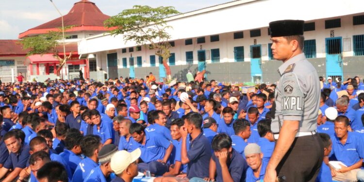 Lapas Kelas II A Pematangsiantar Gelar Syukuran Awal Tahun bersama WBP
