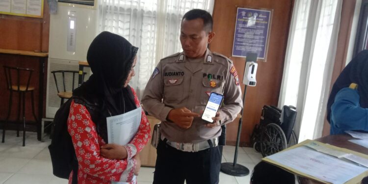 Sat Lantas Polres Pematang Siantar Sosialisasi Pembayaran Pajak Melalui E-Signal
