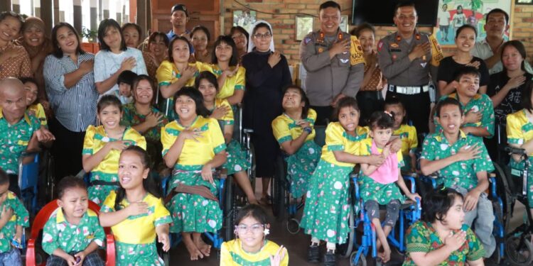 Polres Simalungun Bakti Sosial di Pusat Rehabilitasi Harapan Jaya