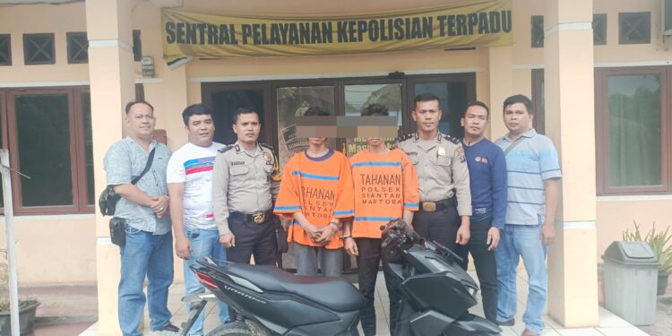 Polsek Siantar Martoba Tangkap Dua Pelaku Pencurian di Gudang Material